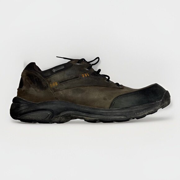New Balance‎ Shoes Men's US 14 EE Gore-Tex Hiking Nubuck Leather Brown WP Trail - Picture 1 of 10